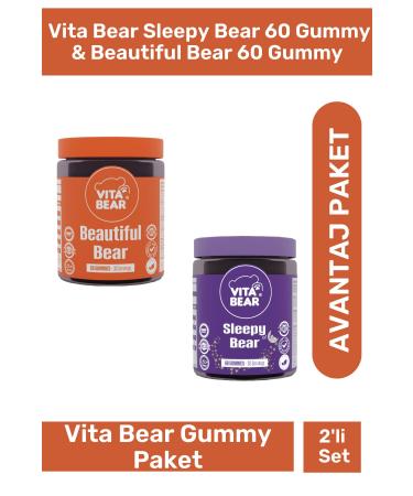 Vita Bear Sleepy Bear 60 Gummy & Beautiful Bear 60 Gummy