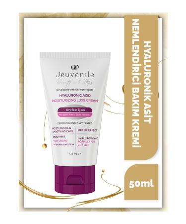 Jeuvenile Hyaluronic Acid Cream - Moisturizer (Hyaluronic Acid Niacinamide Panthenol) for Dry Skin