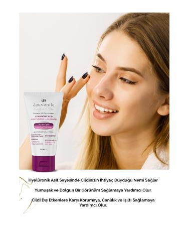 Jeuvenile Hyaluronic Acid Cream - Moisturizer (Hyaluronic Acid Niacinamide Panthenol) for Dry Skin - Buy Online on GoSupps.com