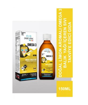 Zade Vital Miniza Omega 3 Fish Oil Lemon Flavored 150 ml