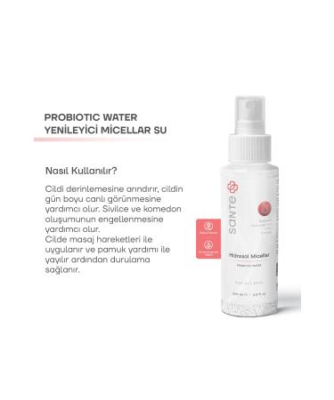 SantePlus Sante Plus Hydrosol Micellar Probiotic Facial Cleansing Water 200 Ml - Buy Online on GoSupps.com