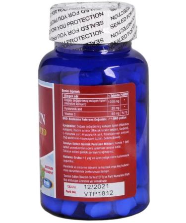 Vitapol Hydrolyzed Collagen Hyaluronic Acid Vitamin C 100 Tablets Hydrolyzed Collagen Hyaluronic Acid - Buy Online on GoSupps.com