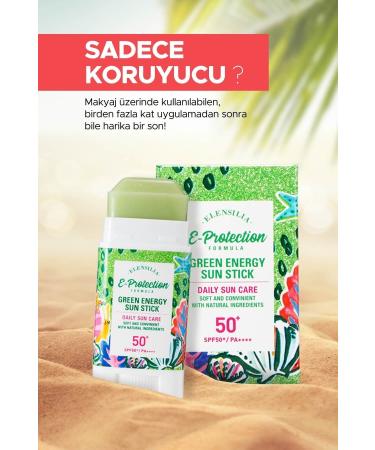 ELENSILIA Stick Sun Cream Applicable on Make-up Spf 50+ Pa++++ Green Energy Sun Stick - Buy Online on GoSupps.com