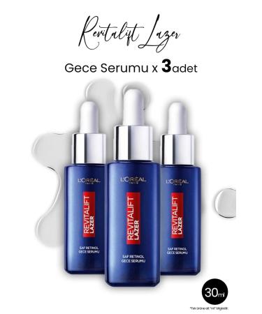 L'Oreal Paris Loreal Paris Revitalift Laser Pure Retinol Night Serum 30 ml x 3 Pcs