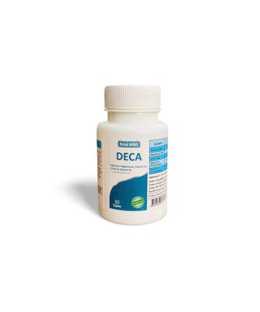 Deca Calcium Magnesium Vitamin D3 Zinc Vitamin K1 Containing Supplementary Food DECA 30 Tablets