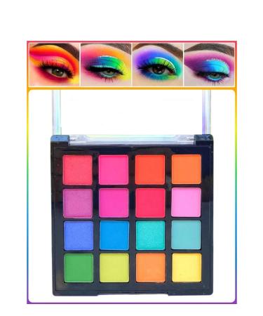 aks cosmetics 16 Neon Eyeshadow Palette