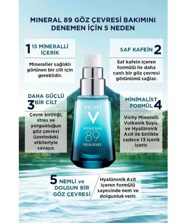 Vichy Mineral 89 Hyaluronic Acid Moisturizing Eye Contour Care Serum 15.Ml V chy - Buy Online on GoSupps.com