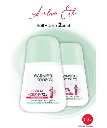 Garnier Mineral Roll-On Thermal Protection 72 Hours 50 ml x 2 Pieces