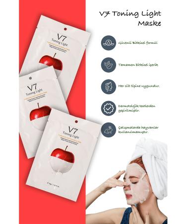 Uniquem 5 Pieces One Toning Light Sticking Instant Brightening Soothing Vitamin Mask Xlmv7 - Buy Online on GoSupps.com