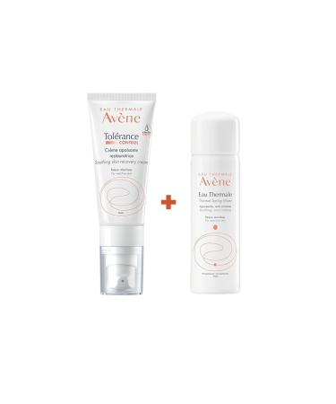 Avene Tolerance Control Soothing Skin Recovery Cream 40 ml Thermal Water 50 ml Gift