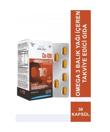 Zade Vital Co-Q10 Omega3 Fish Oil 30 Capsules