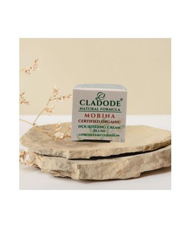 cladode Morina - Organic Nourishing Cream Blush - Lip&cheek&eyeshadow / Nourishing Cream Blush - Lipstick&blush&eyeshadow - Buy Online on GoSupps.com