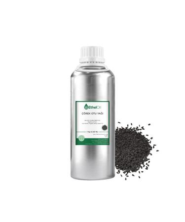 Etheloil Black Cumin Oil - - 1 Kg - 0 Pure and Natural Fixed Oil - Manufacturer High Quality