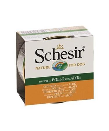 Schesir Aloevera Chicken Adult Dog Canned Food 150 Gr X 6 Pieces