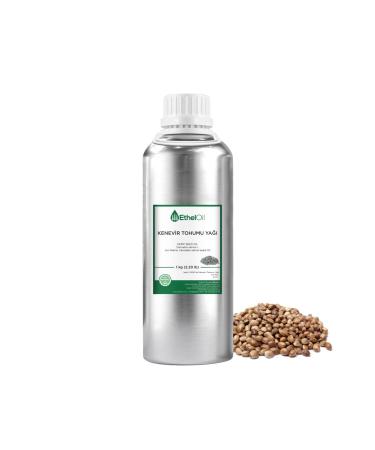 Etheloil Hemp Seed Oil - - 1 Kg - 0 Pure and Natural Fixed Oil - Manufacturer