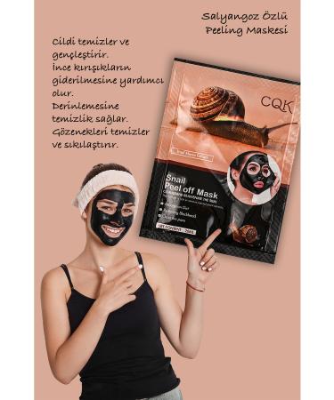 Dahaus 5 Pieces Blackhead Mask Snail Mucus Extract Cure Spreadable Face Mask XLM618