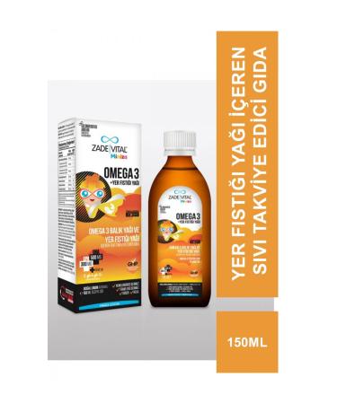Zade Vital Miniza Omega 3 + Peanut Oil 150 ml Supplementary Food