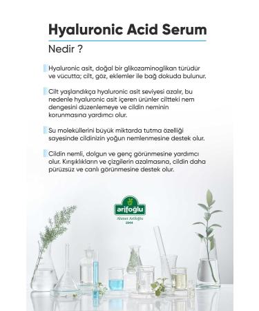Arifo lu Hyaluronic Acid Serum 30 ml (Moisturizing Revitalizing Plumping) Hyaluronic Acid 2% - Buy Online on GoSupps.com
