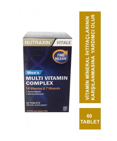 Nutraxin Mens Multi Vitamin Complex 60 Tablets