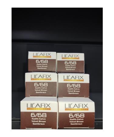 Lilafix Velvet Brown Hair Dye 6.68 -60mlx6 pcs..1608008