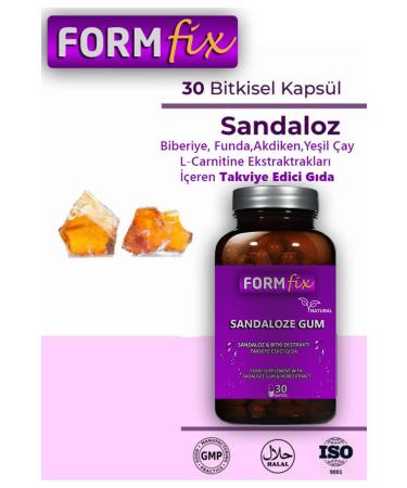 formfix Sandalose Extract Sandalose Gum Food Supplement Detox Form 30 Capsules