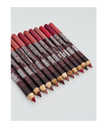 ROWENAROSE Lip Pencil Matte Color Lipstick Jumbo Thick Pencil Lipstick Waterproof 12 Piece Set - Buy Online on GoSupps.com