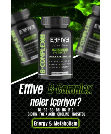 Effive Nutrition Effive Vitamin B-complex - 60 Tablets - Buy Online on GoSupps.com