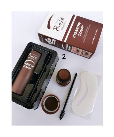 Cosha Beauty Rose Eyebrow Stamp Brow Powder Stamp and Shaping Kit