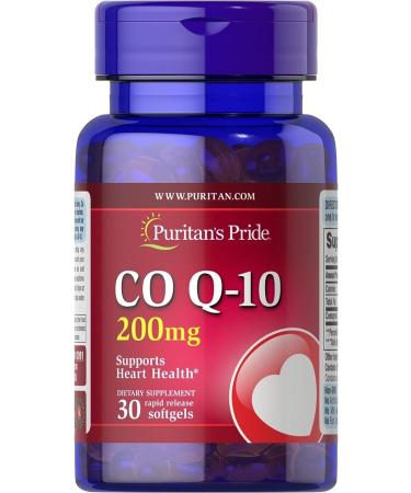 Puritan's Pride Co Q-10 200 mg 30 Softgels