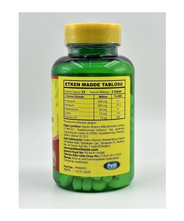 Yurdavit Potassium Calcium Magnesium Zinc D3 100 Tablets Unflavored - Buy Online on GoSupps.com