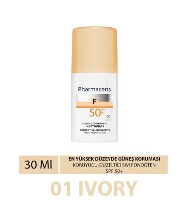 Pharmaceris High Sun Protection Spf 50+ 01 Ivory Protective Corrective Fluid Foundation 30 Ml...Sun. - Buy Online on GoSupps.com