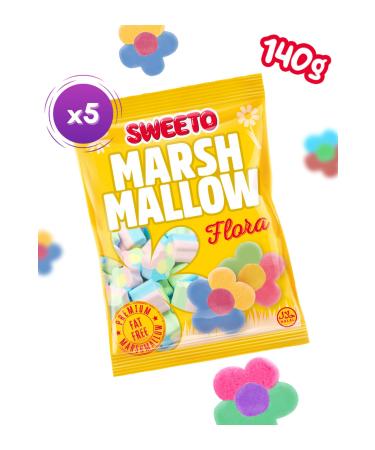 SWEETO Marshmallow Flora 140gr x 5