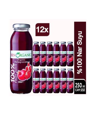 Benorganic Organic Pomegranate Juice 12x250 ml