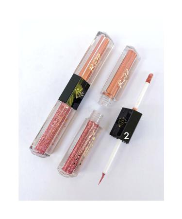AILY COSMETICS Rose Double-Sided Glitter Liquid Eyeshadow Glitter Eyeliner & Eyeshadow Melted Metallic Lip Oilshine Eyeliner