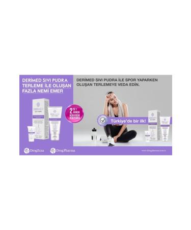 Derimed Liquid Powder Both Cream and Powder - Talc and Paraben Free 50ml - Buy Online on GoSupps.com