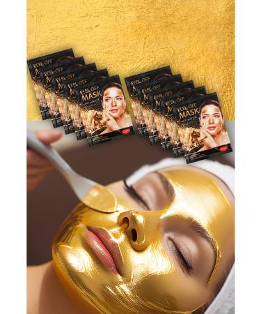 Xolo 10 Pieces 24k Witch Hazel Oil Gold Blackhead Mask 20 Grams Peelable Face Mask Xlm694
