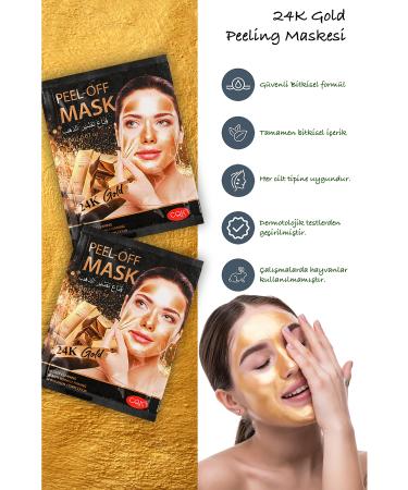 Xolo 24K 10 Pieces Gold Blackhead Mask Mineral Mineral Mud Cure Applyable Face Mask XLM694 - Buy Online on GoSupps.com