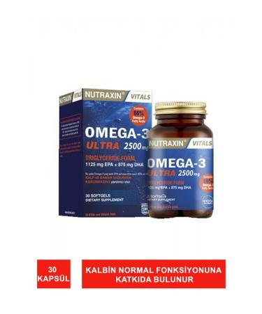 Nutraxin Omega-3 Ultra 2500 mg 30 Softgels 2 Pieces