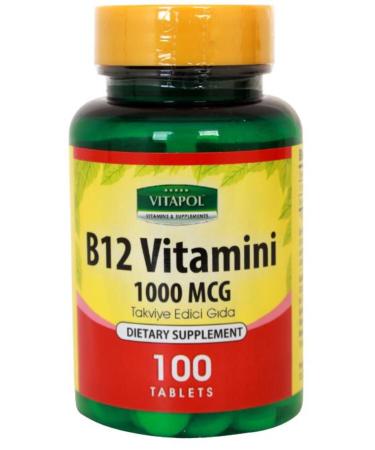 Vitapol Vitamin B12 1000 Mcg 100 Tablets