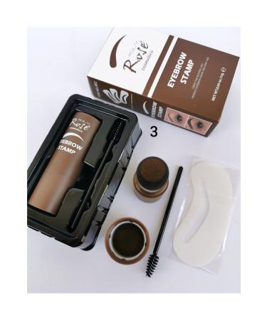 AILY COSMETICS Rose Eyebrow Stamp Eyebrow Powder Stamp and Shaping Kit