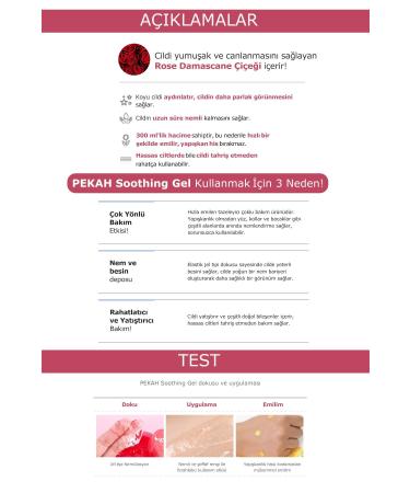 PEKAH Anti-Sensitivity Toning and Moisturizing Gel with Rose Water 300ml Rose Water Soothing Gel - Buy Online on GoSupps.com