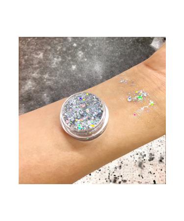 ZEYNABEAUTY Glitter Eyeshadow Gel Eyeshadow Silver - Buy Online on GoSupps.com
