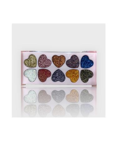 noedesign Glitter Eyeshadow - Glitter Heart Eyeshadow Palette