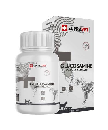 Supravet Glucosamine Cat and Dog Joint Health Strengthener Glucosamine Tablet + Vitamin C 75 Tablets - Buy Online on GoSupps.com