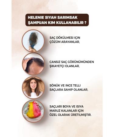 HELENIE Anti Hair Loss Care Shampoo Black Garlic Extract Collagen and Keratin Additive 350 ml - Buy Online on GoSupps.com