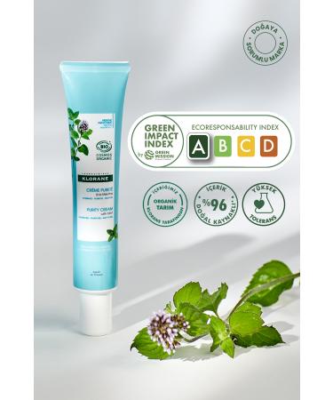 Klorane Mint Purifying Face Care Cream 40 Ml - Buy Online on GoSupps.com