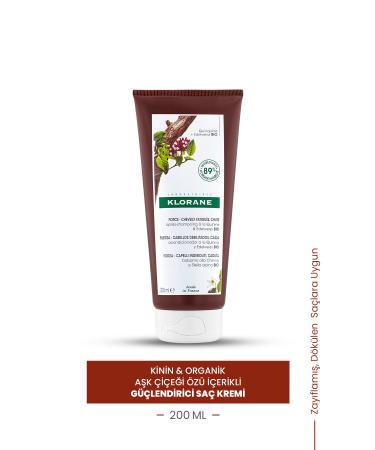 Klorane Quinine and Organic Love Flower Extract Strengthening Conditioner 200 ml