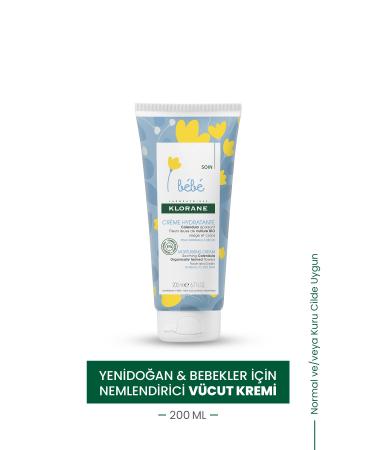 Klorane Bebe Sensitive Body Cream for Newborns and Babies 200 Ml