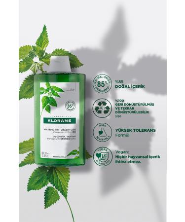 Klorane Nettle Oil Balancing Shampoo 400 Ml - Buy Online on GoSupps.com