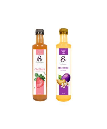 Suheylaana Natural Strawberry Vinegar 500 Ml - Natural Plum Vinegar 500 Ml